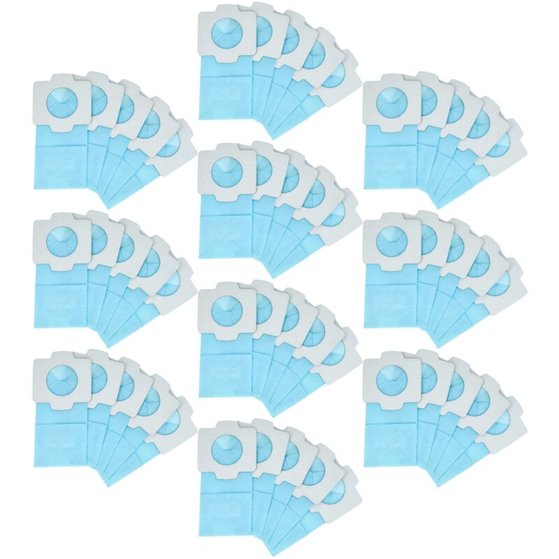 immagine 0 del prodotto vhbw 50x sacchetto compatibile con makita cl121dzx, cl121dz, cl121d, dcl140, dcl180, cl183d aspirapolvere 11,8cm x 6cm azzurro
