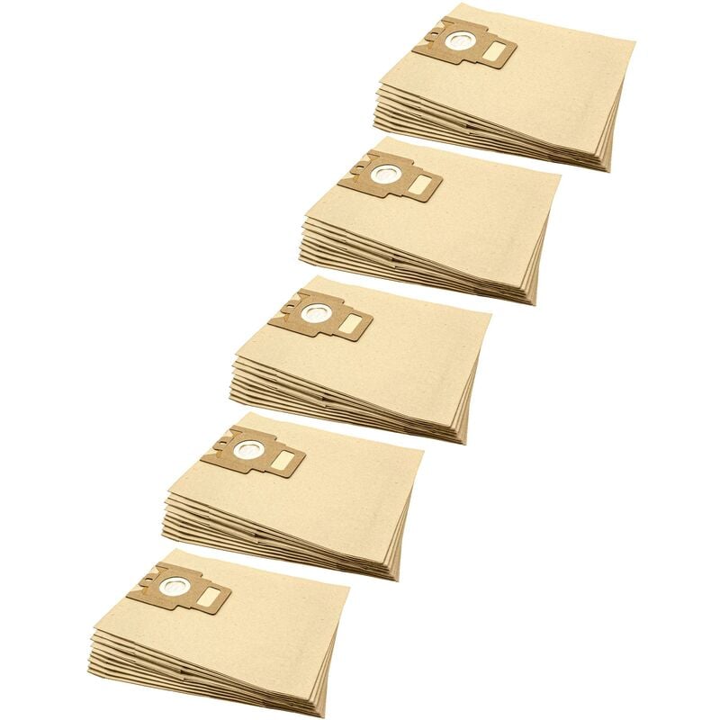 foto del prodotto vhbw 50x sacchetto compatibile con miele electronic 700, 5100, 5200, 5700, 6300, 7000 aspirapolvere in carta, 28,5cm x 22cm, color sabbia
