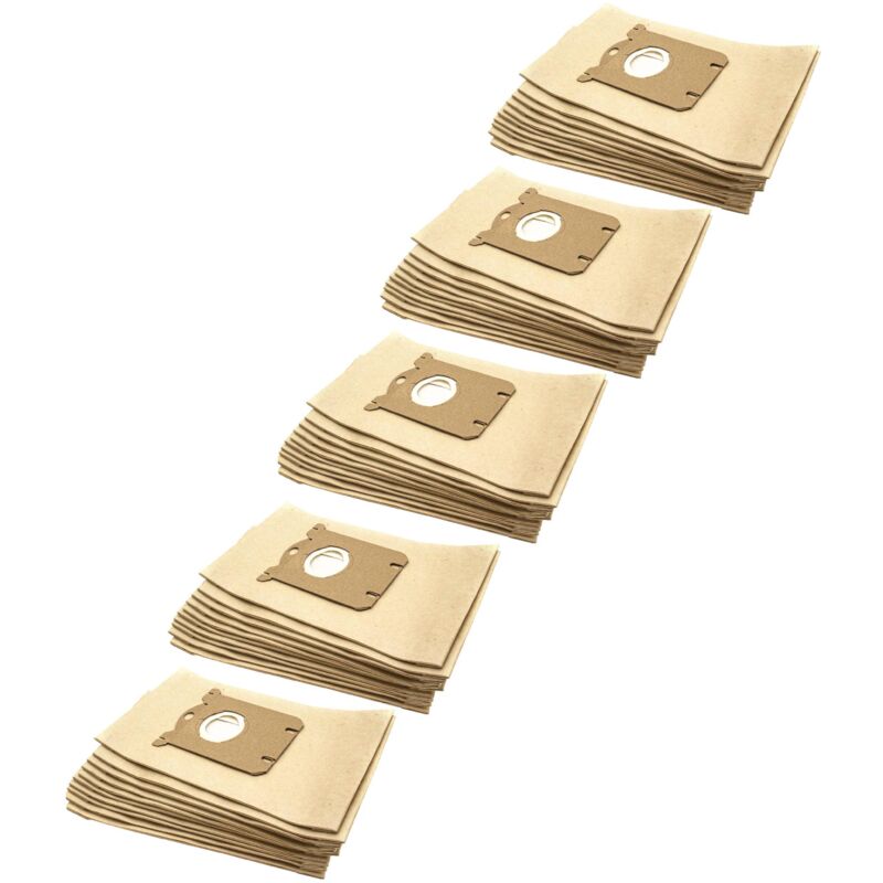 foto del prodotto vhbw 50x sacchetto compatibile con miostar vac white aspirapolvere marrone