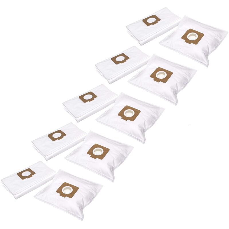 foto del prodotto vhbw 50x sacchetto compatibile con moulinex compact a21, b46, bg1, bg3, bg4, c97, 99 aspirapolvere microfibra, 28,5cm x 19cm bianco