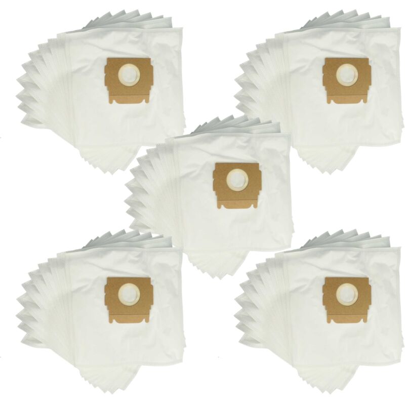 foto del prodotto vhbw 50x sacchetto compatibile con moulinex power clean bp 4 aspirapolvere in microfibra, 29cm x 20,5cm, bianco