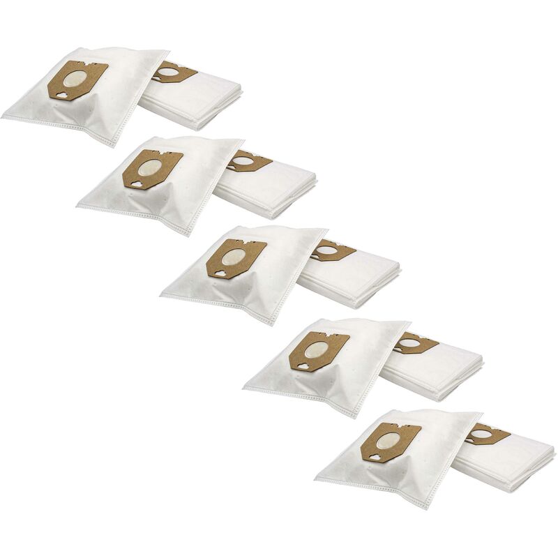 foto del prodotto vhbw 50x sacchetto compatibile con philips tcx 400 tcx 999, v 371 v 396, vision serie aspirapolvere in microfibra, 31cm x 22cm, bianco