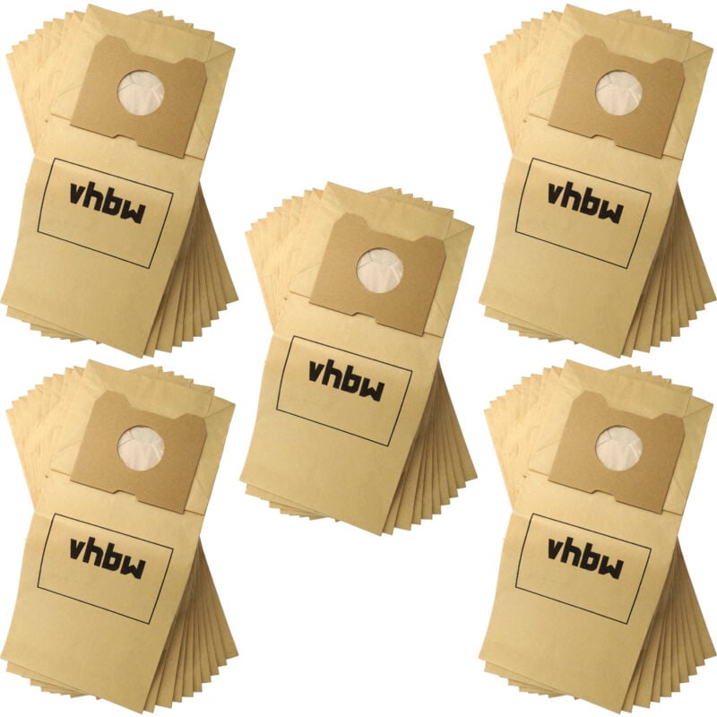 foto del prodotto vhbw 50x sacchetto compatibile con philips triathlon 1300, triathlon 2000 aspirapolvere in carta, 30cm x 20cm, color sabbia