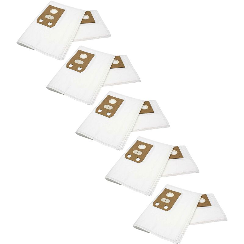 foto del prodotto vhbw 50x sacchetto compatibile con progress 535e, 540e, 570e, 575e, 590e, 630, 635, 670 aspirapolvere in microfibra, 33cm x 23cm, bianco