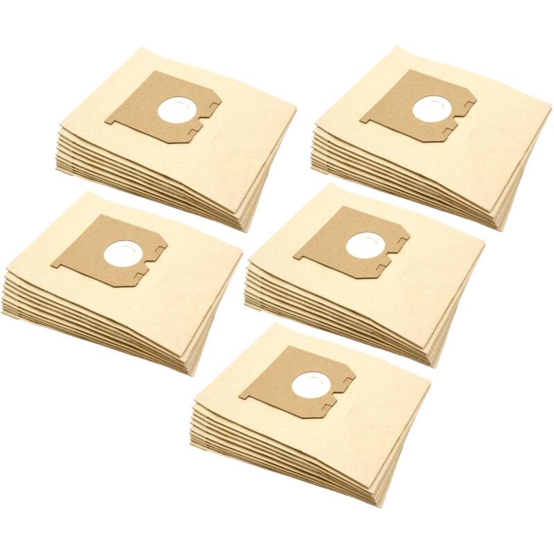 foto del prodotto vhbw 50x sacchetto compatibile con progress super 155, super 182, super 248, super 268 aspirapolvere in carta, 24cm x 18cm, color sabbia