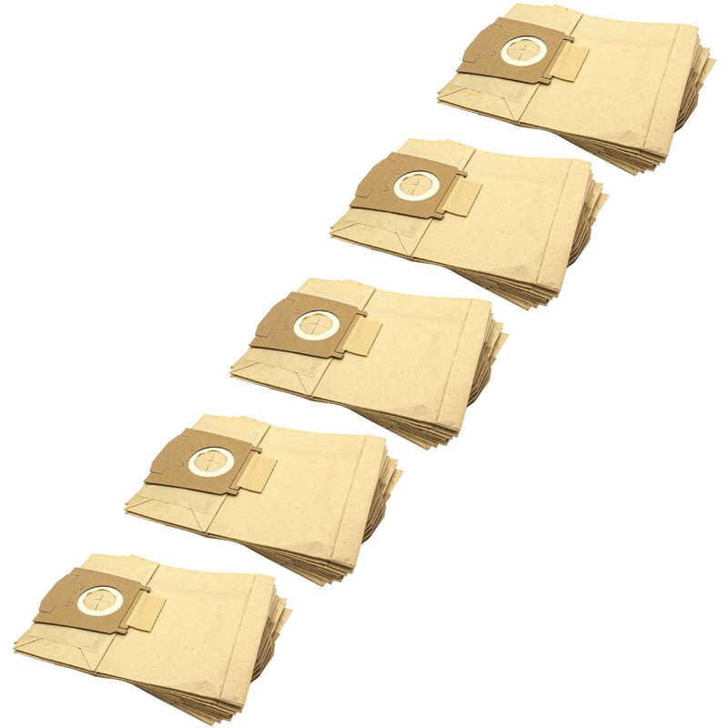 foto del prodotto vhbw 50x sacchetto compatibile con siemens vs 9 pr 17, 9 pr 18, 9 pr 19, 9 pr 20, 9 pr 21 aspirapolvere carta, 30cm x 21cm color sabbia
