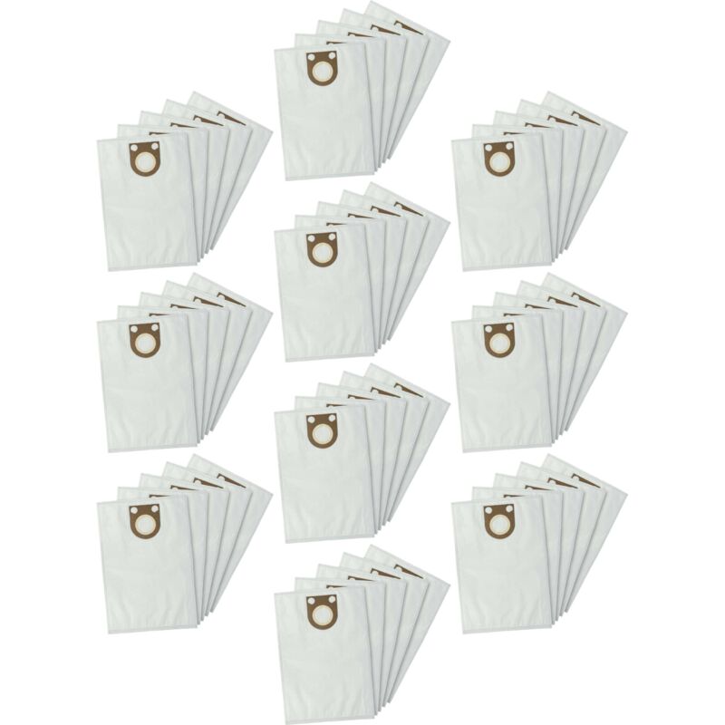 foto del prodotto vhbw 50x sacchetto sostituisce bosch 2605411229 per aspirapolvere in microfibra, 43cm x 33cm, bianco
