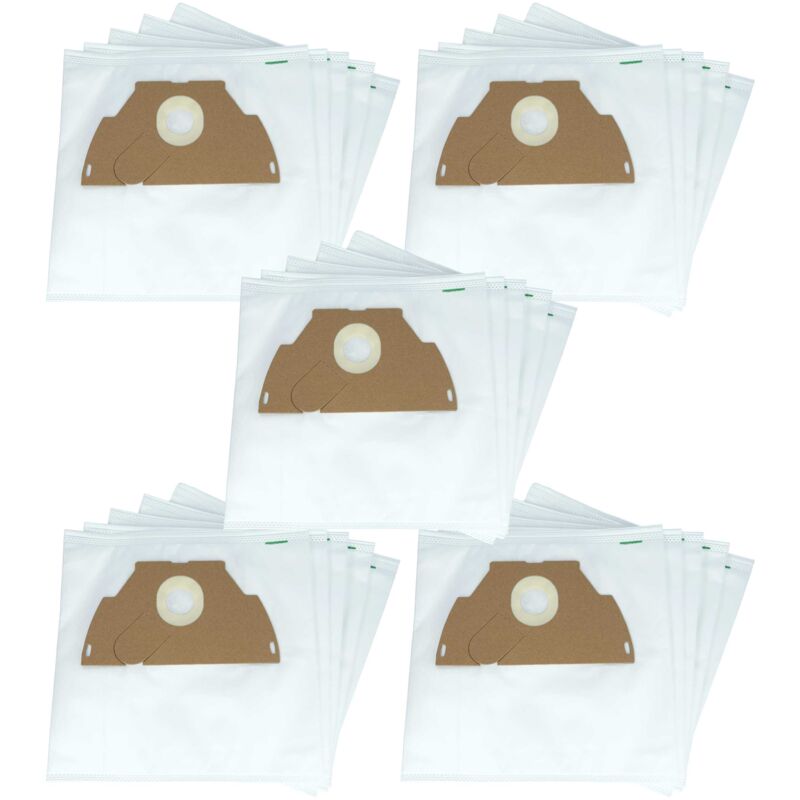 foto del prodotto vhbw 50x sacchetto sostituisce filterclean e 3 e3 per aspirapolvere 28cm x 27cm bianco