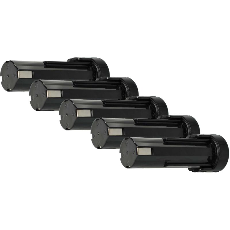 foto del prodotto vhbw 5x batteria compatibile con panasonic ez902abb, ez581, minifix 100, ez902, ez502 2, ez502 2, ez503 utensile elettrico 3300 mah, nimh, 2,4 v 