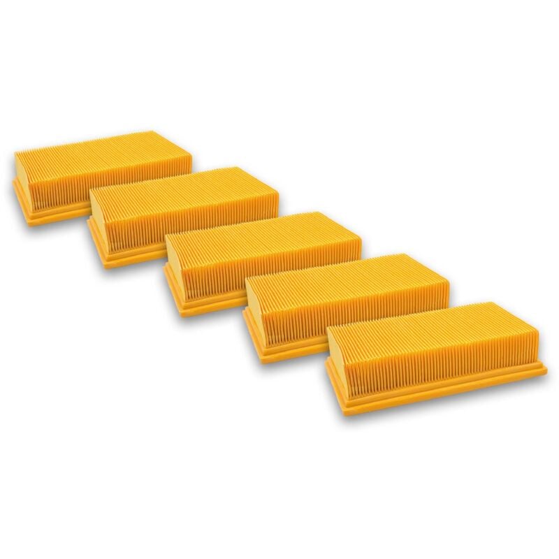 foto del prodotto vhbw 5x filtri piegatura piatta compatibile con aspirapolvere robot k rcher nt4 0 1 tact te, pront 200, 400, radius 28 deluxe, xpert nt 360, nt 362