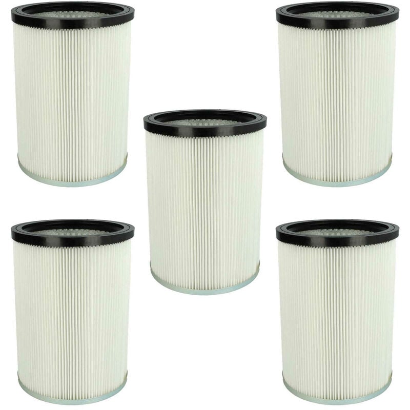 foto del prodotto vhbw 5x filtro a pieghe piatte compatibile con k rcher nt 50 2 me classic br 127v, nt 50 2 me classic ar aspirapolvere bianco