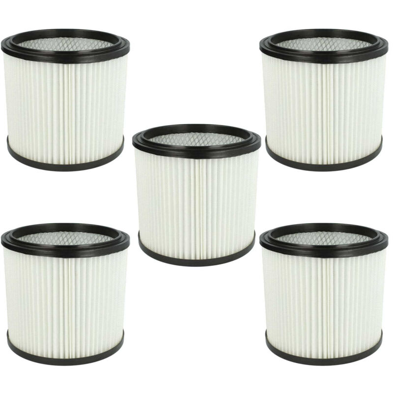 immagine 0 del prodotto vhbw 5x filtro a pieghe piatte compatibile con rowenta allround ru 100 zentralfilter, ru 101 zentralfilter aspirapolvere cartuccia filtrante