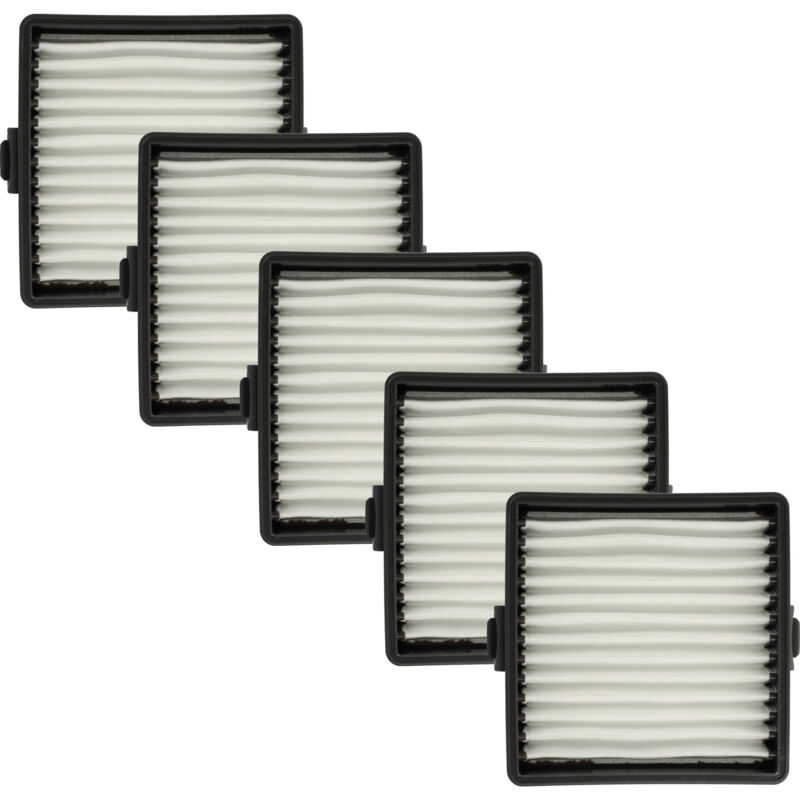 foto del prodotto vhbw 5x filtro a pieghe piatte compatibile con ryobi r18hv 0, r18hvf 0, p714k aspirapolvere portatile a batteria, aspirapolvere elemento filtrante