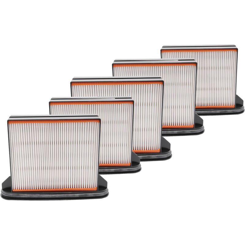 foto del prodotto vhbw 5x filtro compatibile con starmix ipulse m 1635 safe plus aspirapolvere filtro hepa a pieghe a umido nero bianco grigio