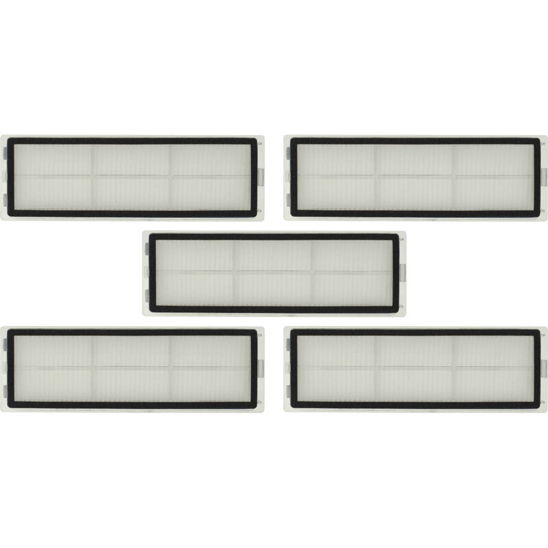 foto del prodotto vhbw 5x filtro hepa compatibile con dreame d9, f9 robot aspirapolvere filtro aria, 15 x 5 x 1,4 cm