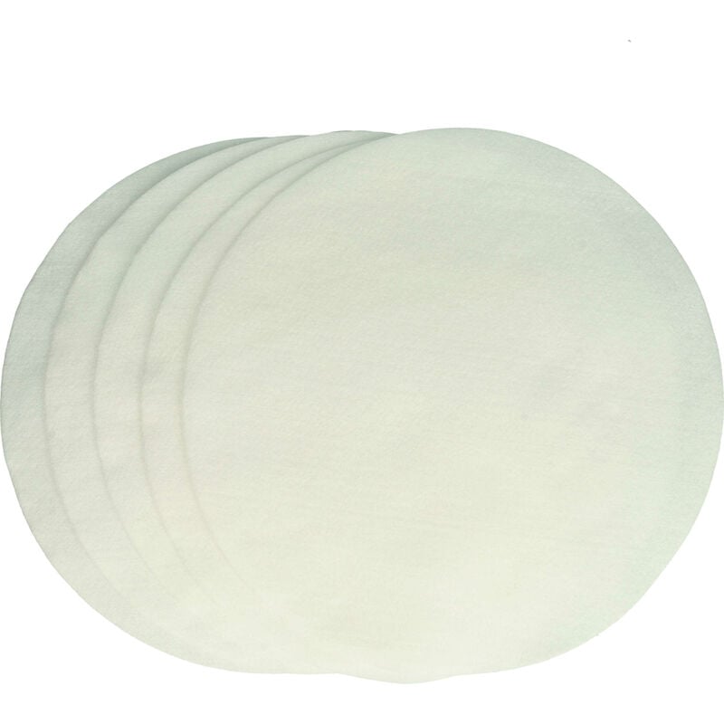 foto del prodotto vhbw 5x filtro polveri fini compatibile con lux powerprof, powerprof classic, dp 9000 aspirapolvere filtro in nonwoven, bianco, tondo