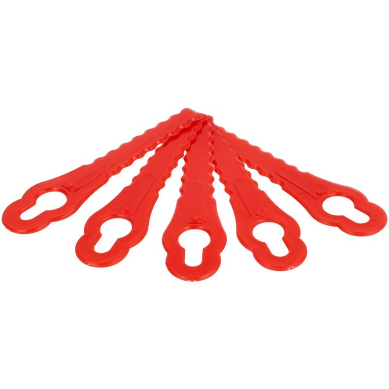 foto del prodotto vhbw 5x lama di ricambio compatibile con einhell rg ct 18 1 tagliaerba rosso, in poliammide