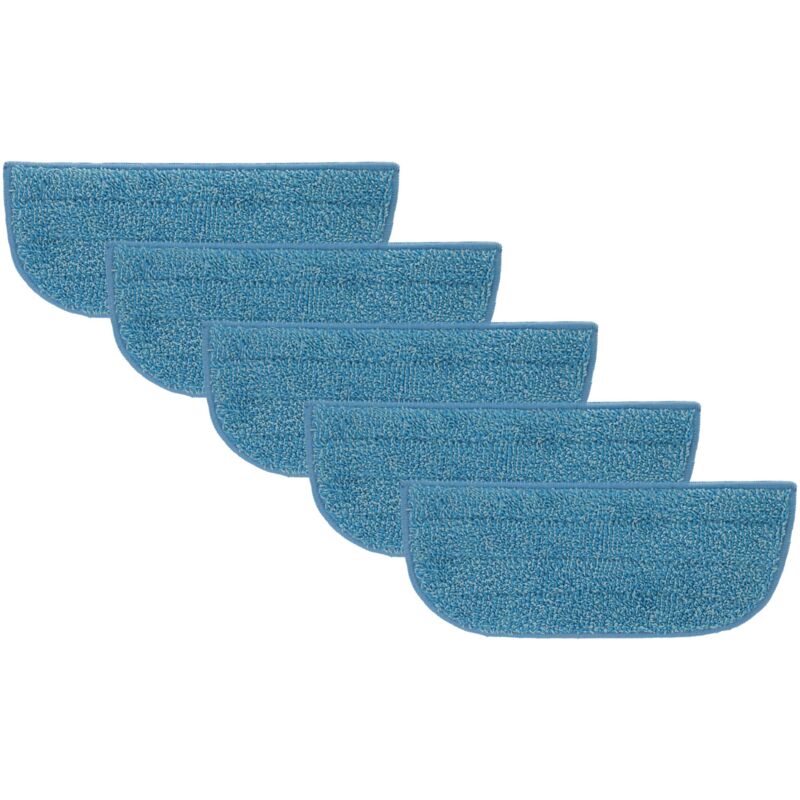 foto del prodotto vhbw 5x panno compatibile con philips steamplus fc7020 01 scopa a vapore microfibra, blu