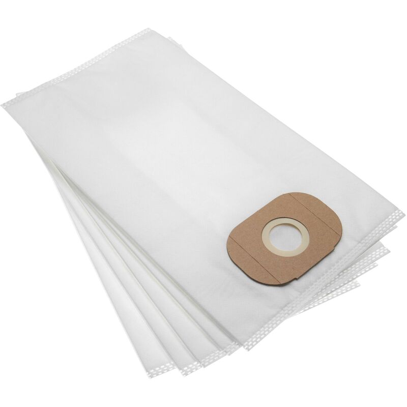 foto del prodotto vhbw 5x sacchetti compatibile con k rcher bv 111, ds 5200, k 5200, t 171 aspirapolvere in microfibra, 34.7cm x 18,95cm, bianco