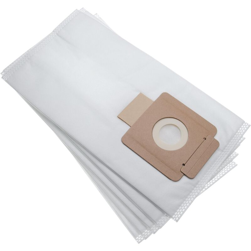 foto del prodotto vhbw 5x sacchetti compatibile con k rcher t 7 1 ecoefficiency, t 7 1 plus, t 7 1 professional aspirapolvere in microfibra, 33,3cm x 17cm, bianco
