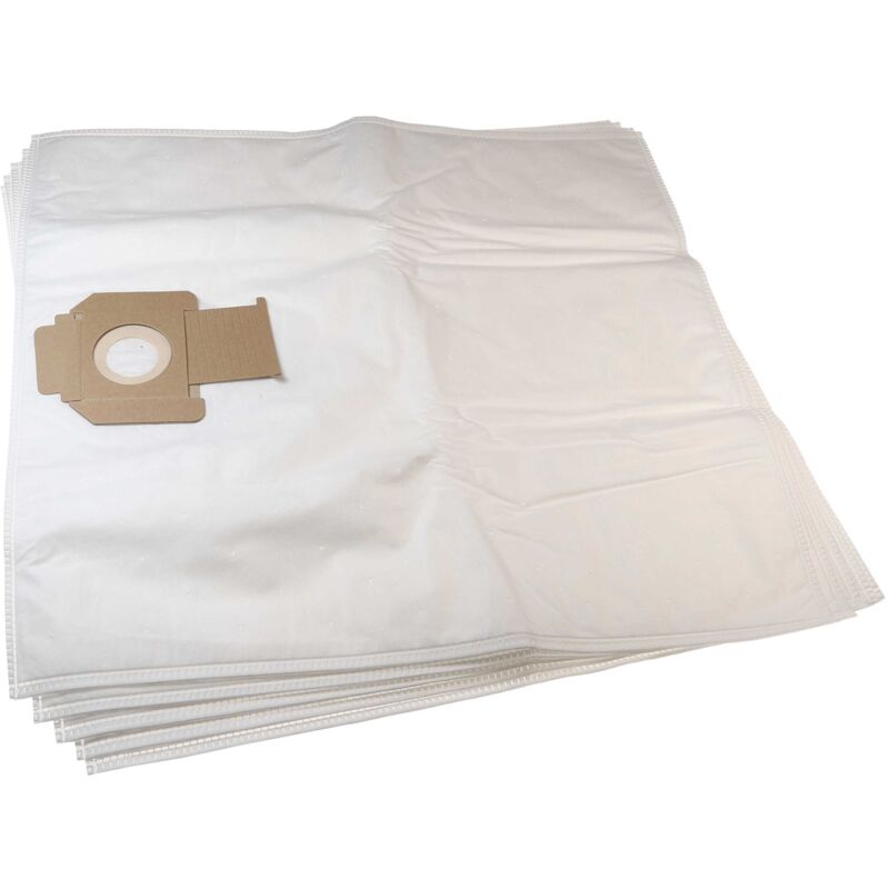 foto del prodotto vhbw 5x sacchetti compatibile con nilfisk attix 30 0h pc, 30 2m pc, 30 2m xc, 40 01 pc inox aspirapolvere in microfibra, 64cm x 58cm, bianco