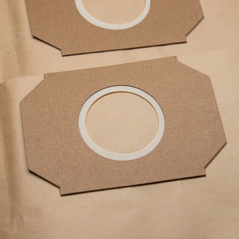 foto del prodotto vhbw 5x sacchetti compatibile con thomas inox 1445 sfe, 1545 s, 1545 sfe, 45 s professional aspirapolvere in carta, 90.9cm x 38.15cm, marrone