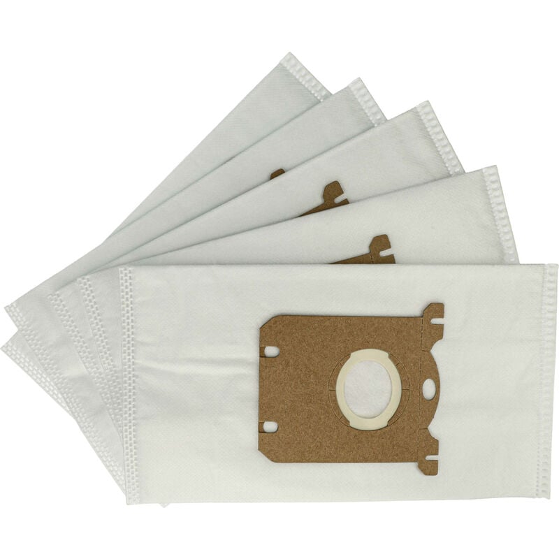 foto del prodotto vhbw 5x sacchetto compatibile con aeg clario2 aep3525, aep3515 aspirapolvere microfibra cartone, 29cm x 16cm bianco
