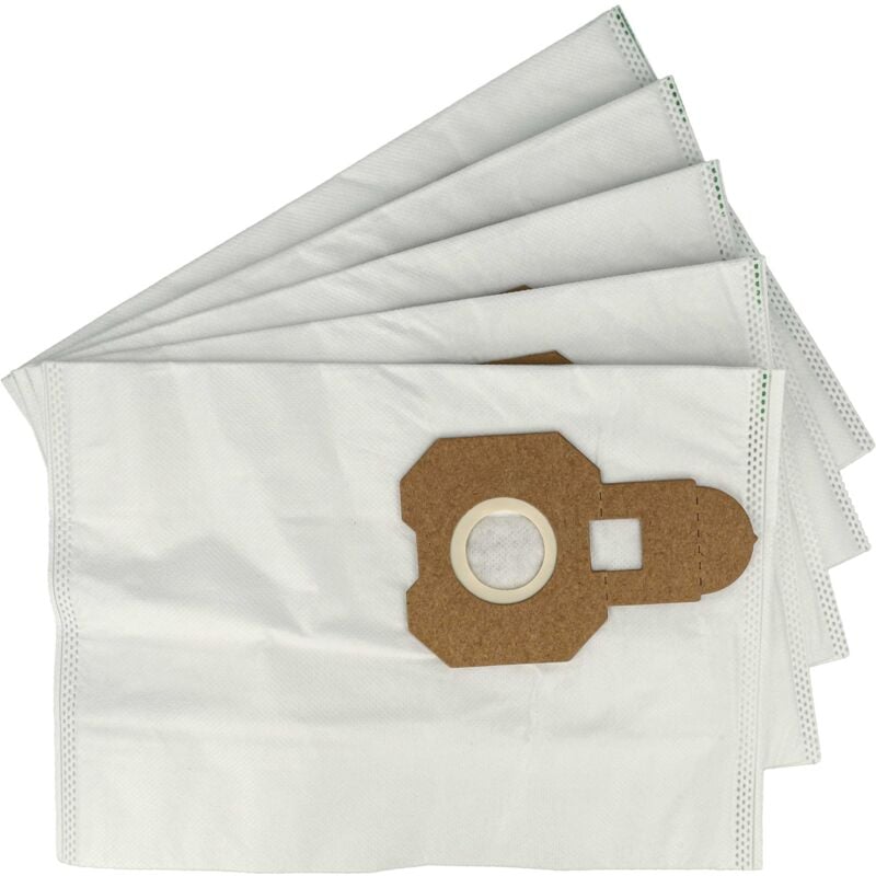 foto del prodotto vhbw 5x sacchetto compatibile con hitachi cv 200 p, cv 300 p, cv 400 p eco aspirapolvere in microfibra, bianco