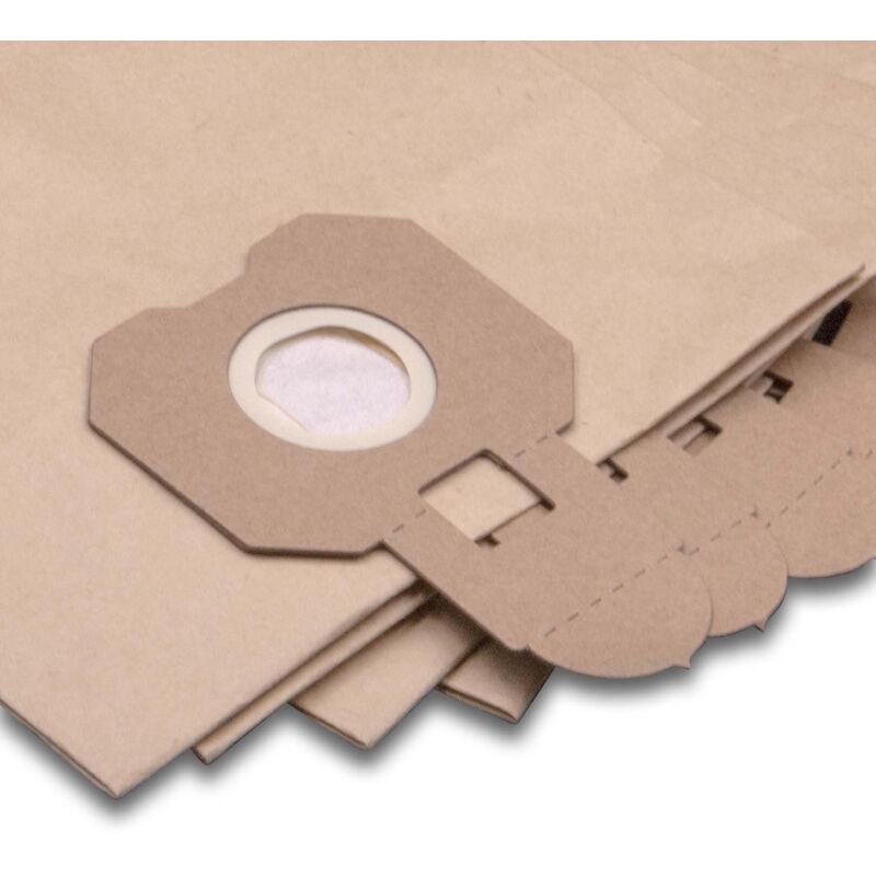 foto del prodotto vhbw 5x sacchetto compatibile con hitachi cv 200p, cv 400p eco, cv 300p aspirapolvere in carta, 32cm x 20cm, marrone