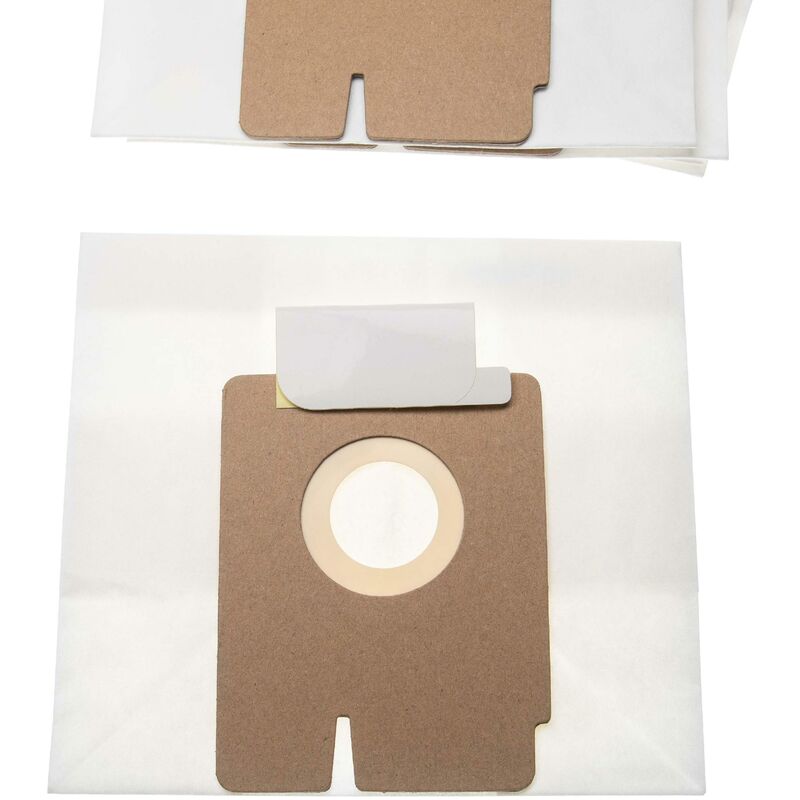 foto del prodotto vhbw 5x sacchetto compatibile con hoover freespace evo, fv70fv04011, fv70fv05011 aspirapolvere carta, 15,85cm x 17,5cm beige