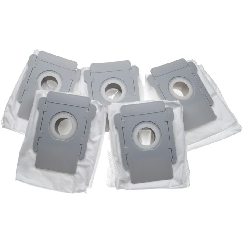foto del prodotto vhbw 5x sacchetto compatibile con irobot roomba j7 serie, s9 serie aspirapolvere microfibra, 15,2cm x 12,6cm bianco