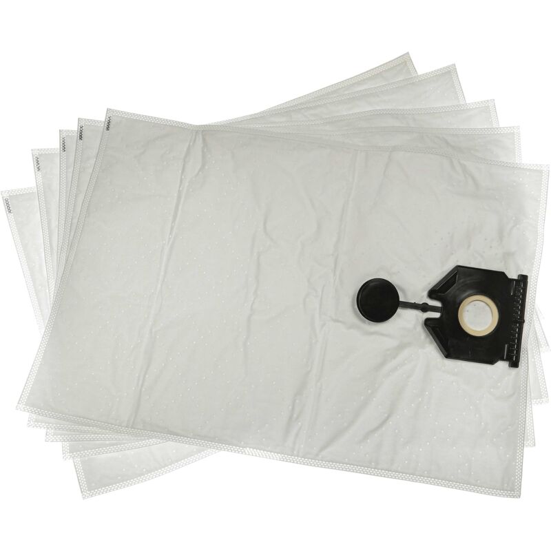 foto del prodotto vhbw 5x sacchetto compatibile con k rcher nt 30 1 ap te l, ap l, tact te l, tact l aspirapolvere microfibra, 64cm x 44,5cm bianco