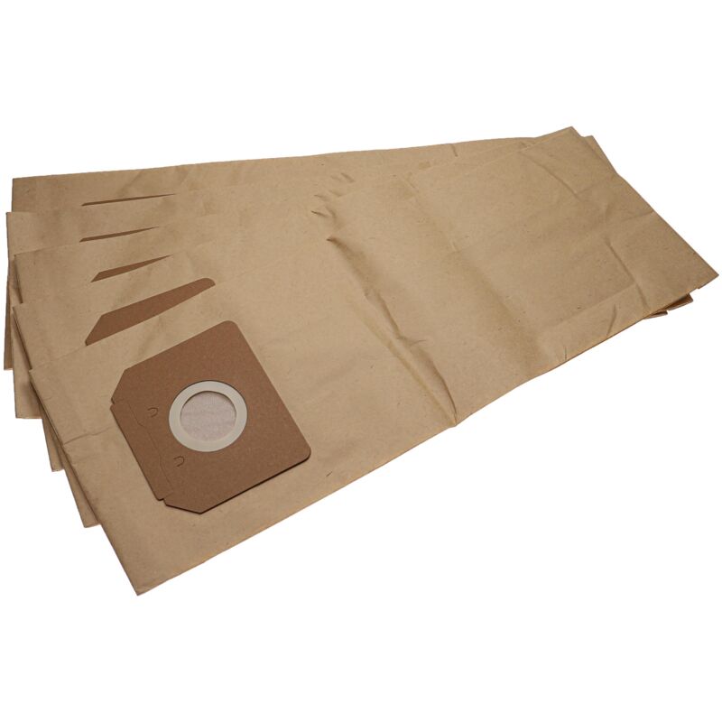 foto del prodotto vhbw 5x sacchetto compatibile con k rcher nt 362 eco, nt 361 eco tea, nt 361 eco te, nt 361 eco te mf aspirapolvere carta marrone