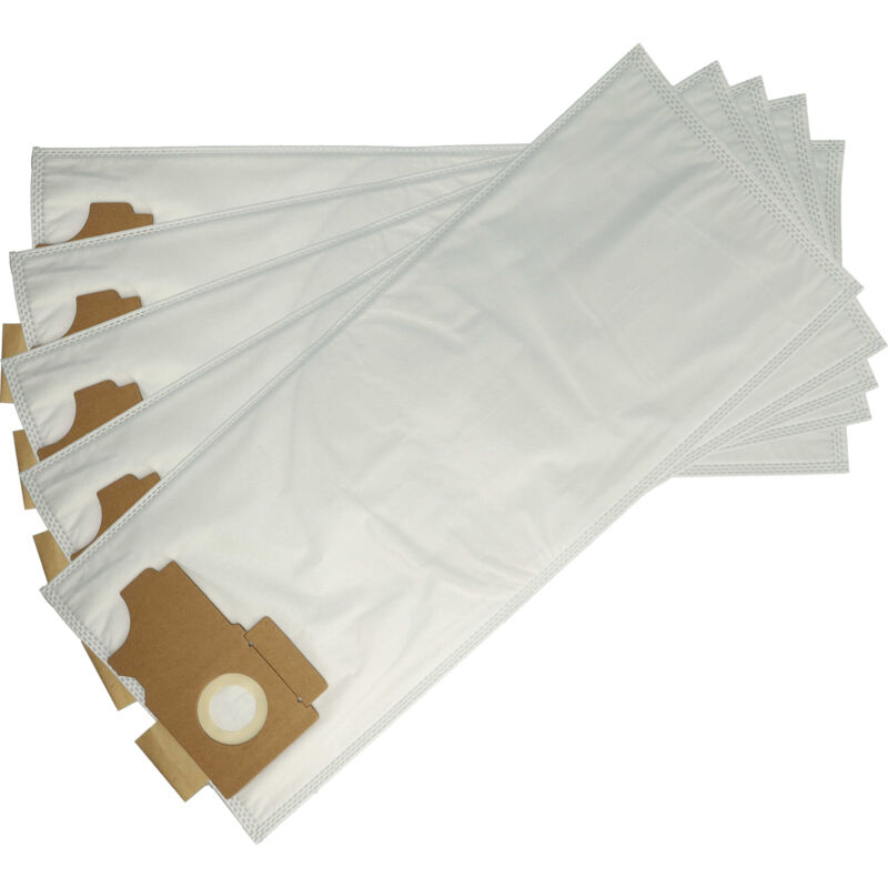 foto del prodotto vhbw 5x sacchetto compatibile con k rcher tbs 35 e, tbs 42 e, tbs 45, tbv 35 aspirapolvere microfibra, 35cm x 25cm bianco