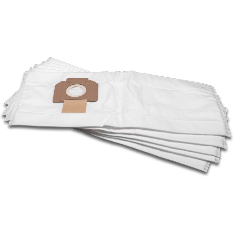 foto del prodotto vhbw 5x sacchetto compatibile con makita vc3012m, vc3012, 446, 446l, 446lx aspirapolvere microfibra, 66cm x 28cm bianco