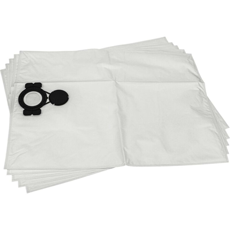 foto del prodotto vhbw 5x sacchetto compatibile con milwaukee as 30 mac, as 42 mac, as 30 lac aspirapolvere tessuto non tessuto, volume di 30l, 74cm x 51cm bianco