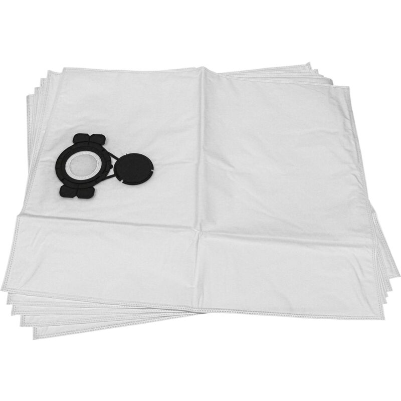 foto del prodotto vhbw 5x sacchetto compatibile con milwaukee as 300 elcp, as 300 elac aspirapolvere microfibra, volume di 30l, 60cm x 50cm bianco