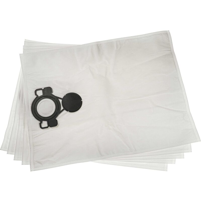 foto del prodotto vhbw 5x sacchetto compatibile con nilfisk aero 31 21 pc inox aspirapolvere microfibra, 32cm x 23cm bianco