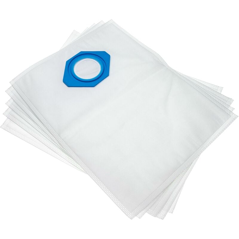 foto del prodotto vhbw 5x sacchetto compatibile con nilfisk gds1010, gdp2000, gd 90 s, gm 80 c, gm 80 aspirapolvere microfibra, 37,8cm x 29,8cm bianco