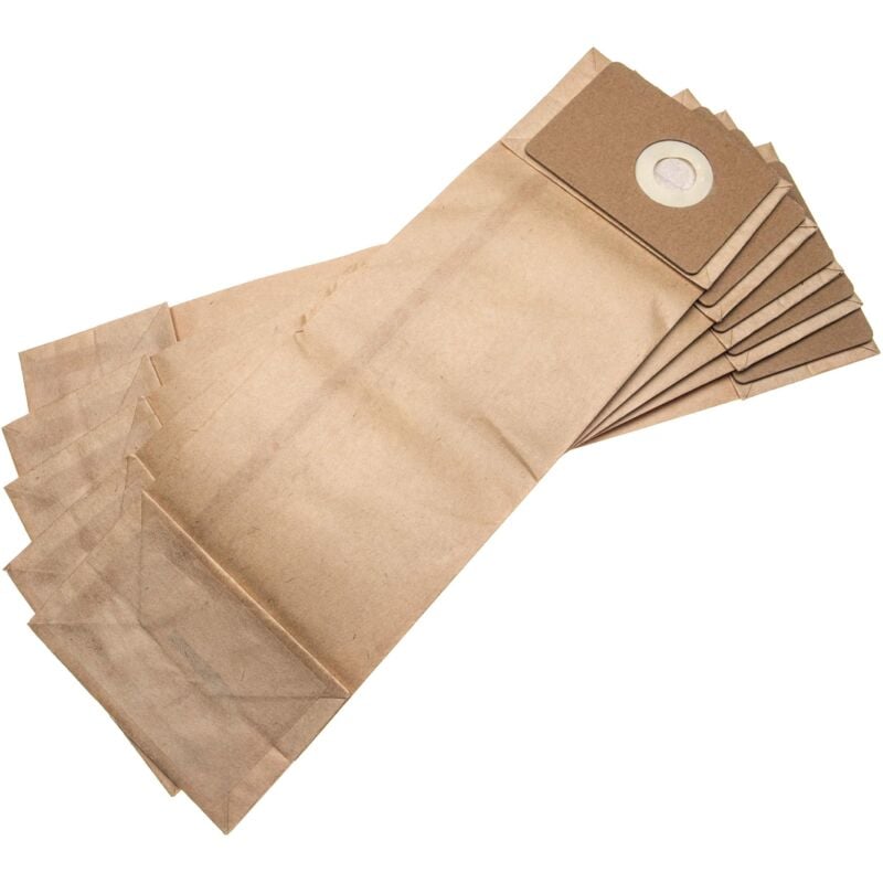foto del prodotto vhbw 5x sacchetto compatibile con nilfisk gu 455 dual, vu500 aspirapolvere in carta, 40,9cm x 12,9cm, marrone