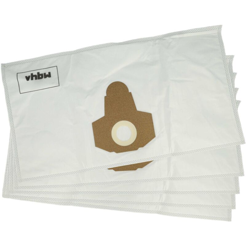 foto del prodotto vhbw 5x sacchetto compatibile con parkside pnts 1300, 1400 b1, 1300 b2, 1400 a1, 1250, 1300 a1 aspirapolvere 58cm x 31,5cm bianco