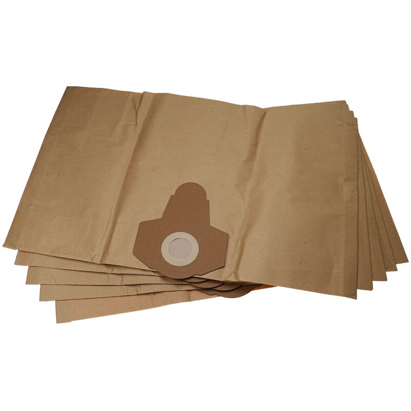 foto del prodotto vhbw 5x sacchetto compatibile con parkside pnts 1400 b1 ian 66443, pnts 1400 a1 ian 53353 aspirapolvere 38,5cm x 26cm marrone