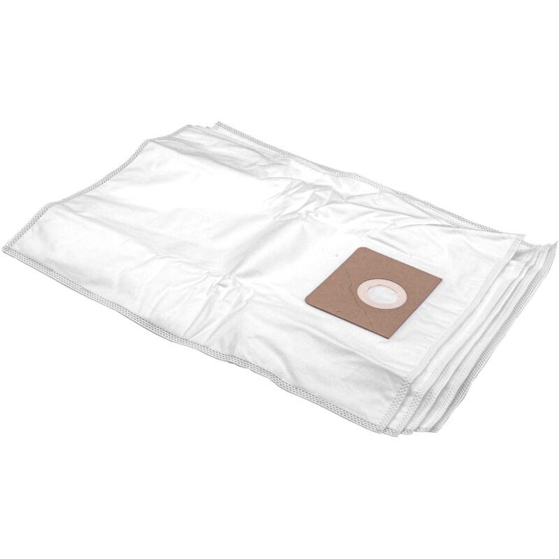 foto del prodotto vhbw 5x sacchetto compatibile con powerplus ivc 80 aspirapolvere in microfibra, volume di 35l, 30cm x 28cm, bianco