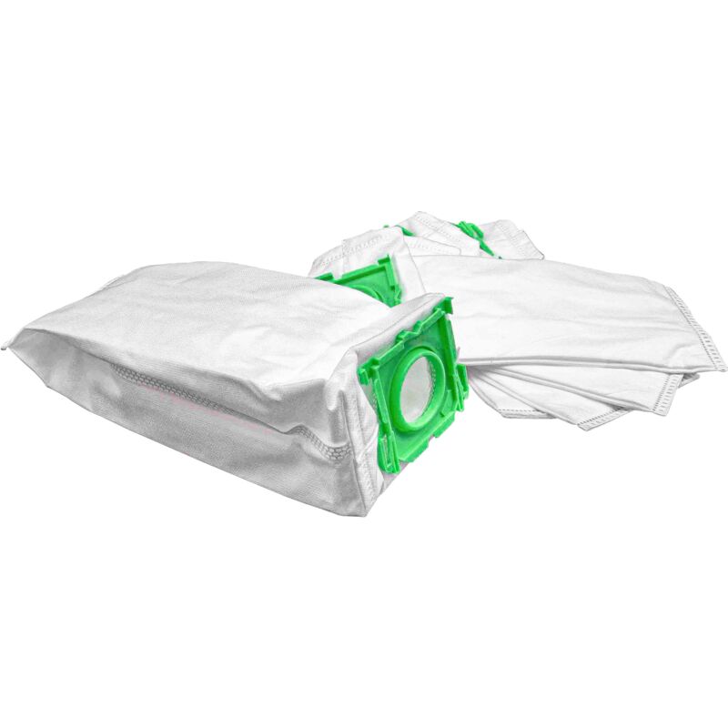 foto del prodotto vhbw 5x sacchetto compatibile con sebo airbelt k3, k3 eco comfort, k3 premium, k3 vulcano aspirapolvere in microfibra, 29cm x 14cm, bianco