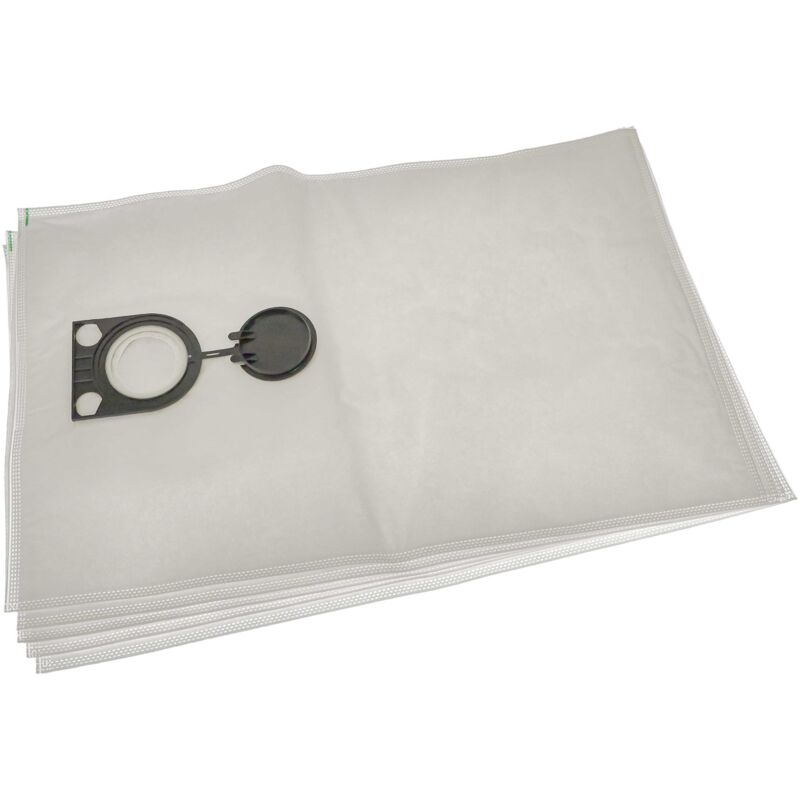 foto del prodotto vhbw 5x sacchetto compatibile con starmix isc ard 1625 ew, isc ard 1625 ews, isc ard 1625 ewsr aspirapolvere microfibra, 66cm x 40cm bianco
