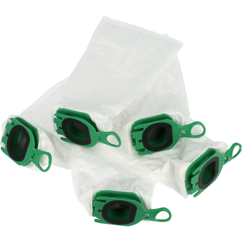 foto del prodotto vhbw 5x sacchetto compatibile con vorwerk folletto vb100, ebb100, fp100 aspirapolvere microfibra, 25cm x 10cm bianco