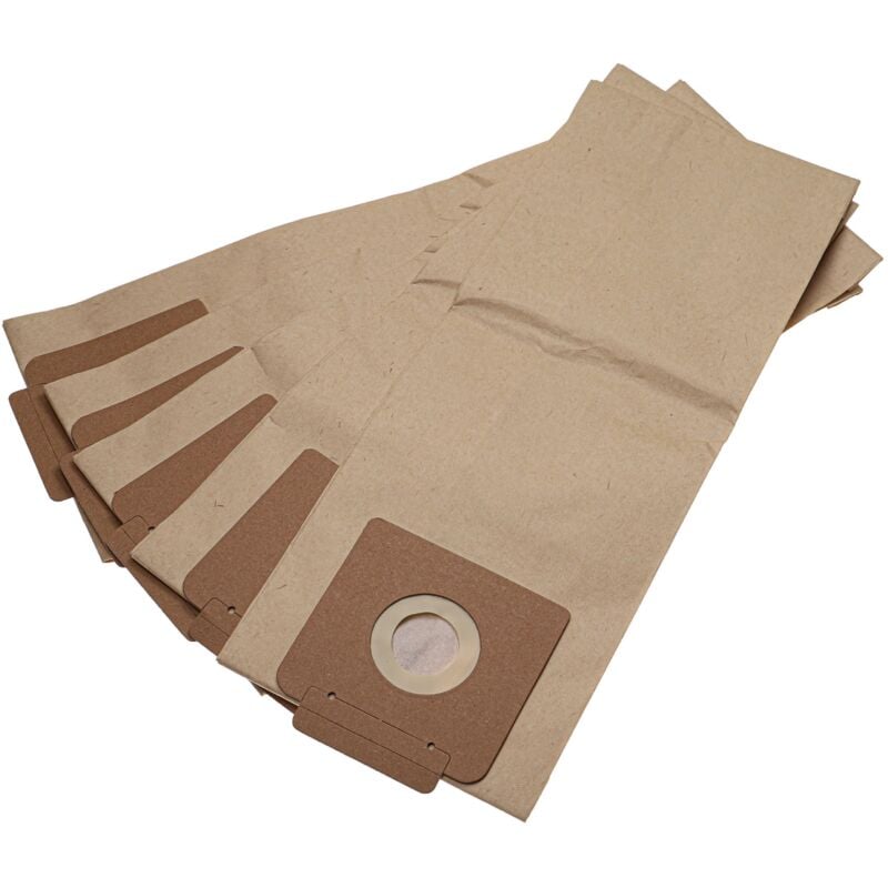 foto del prodotto vhbw 5x sacchetto compatibile con w rth tss 7 l basic aspirapolvere carta, 20cm x 30cm marrone