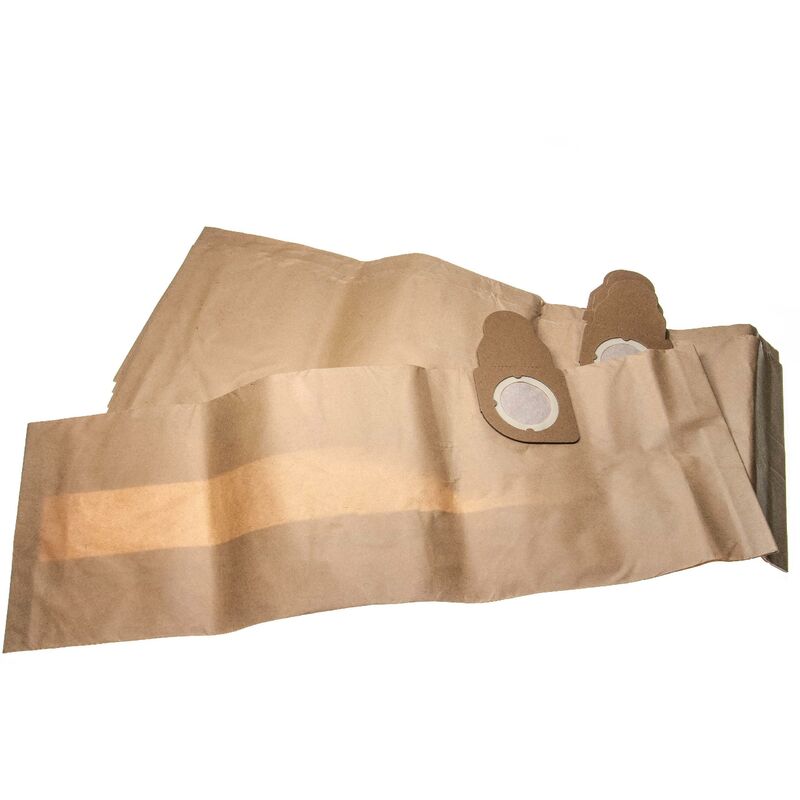 foto del prodotto vhbw 5x sacchetto dell aspirapolvere sostituisce nilfisk 60910 per aspirapolvere in carta, 70,6cm x 24cm, marrone