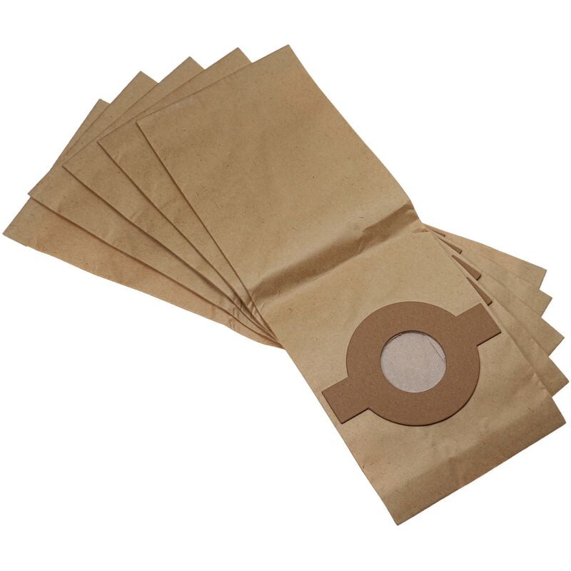 foto del prodotto vhbw 5x sacchetto sostituisce k rcher 6.904 128.0, 4002667013399, 6.904 128.1 per aspirapolvere carta, 44cm x 16cm marrone