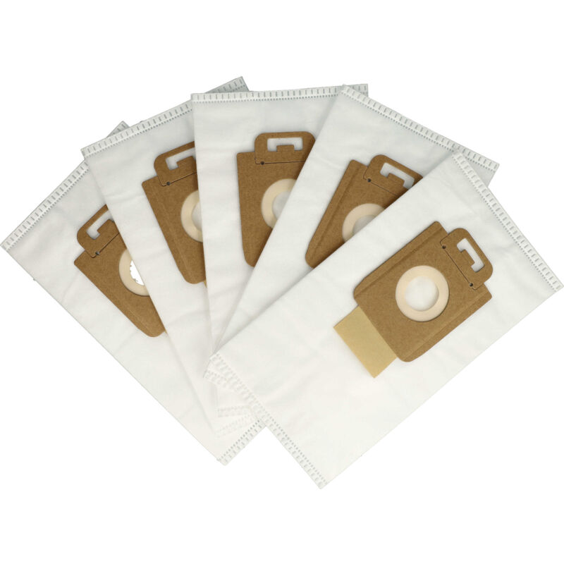 foto del prodotto vhbw 5x sacchetto sostituisce nilfisk 107407639, 128389187 per aspirapolvere microfibra, 27cm x 15cm bianco